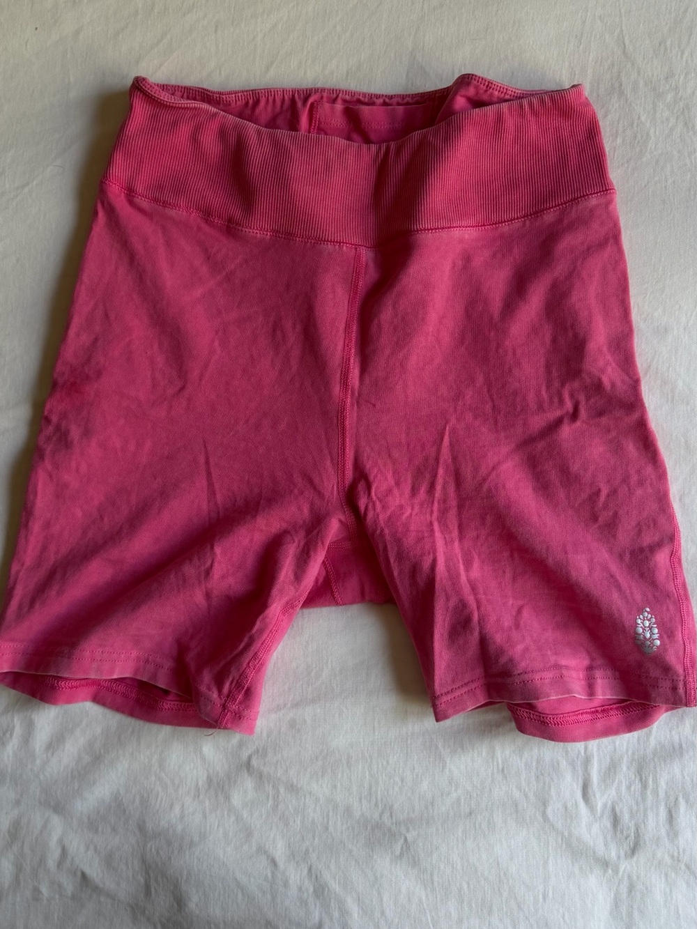 Free People Movement Pink High-Waist Bike Shorts - Picture 2 of 6